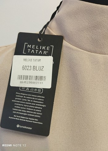 MELİKE TARTAR Bej Yüksek Yakalı Kolsuz Tunik - Görsel 5