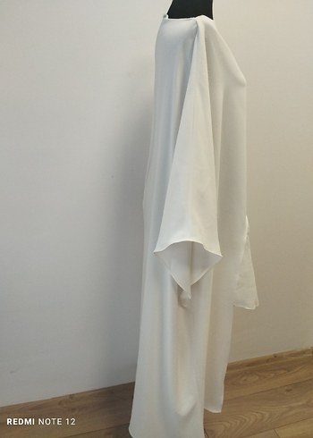 Zara Beyaz Uzun Kollu Salaş Kadın Tunik - Görsel 4