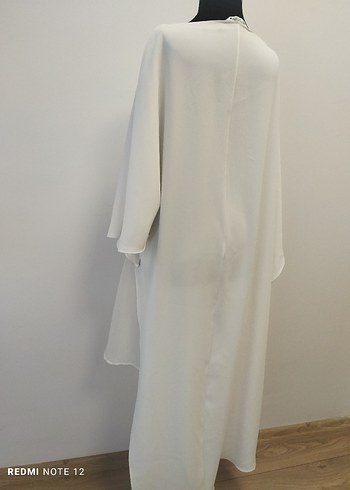 Zara Beyaz Uzun Kollu Salaş Kadın Tunik - Görsel 5
