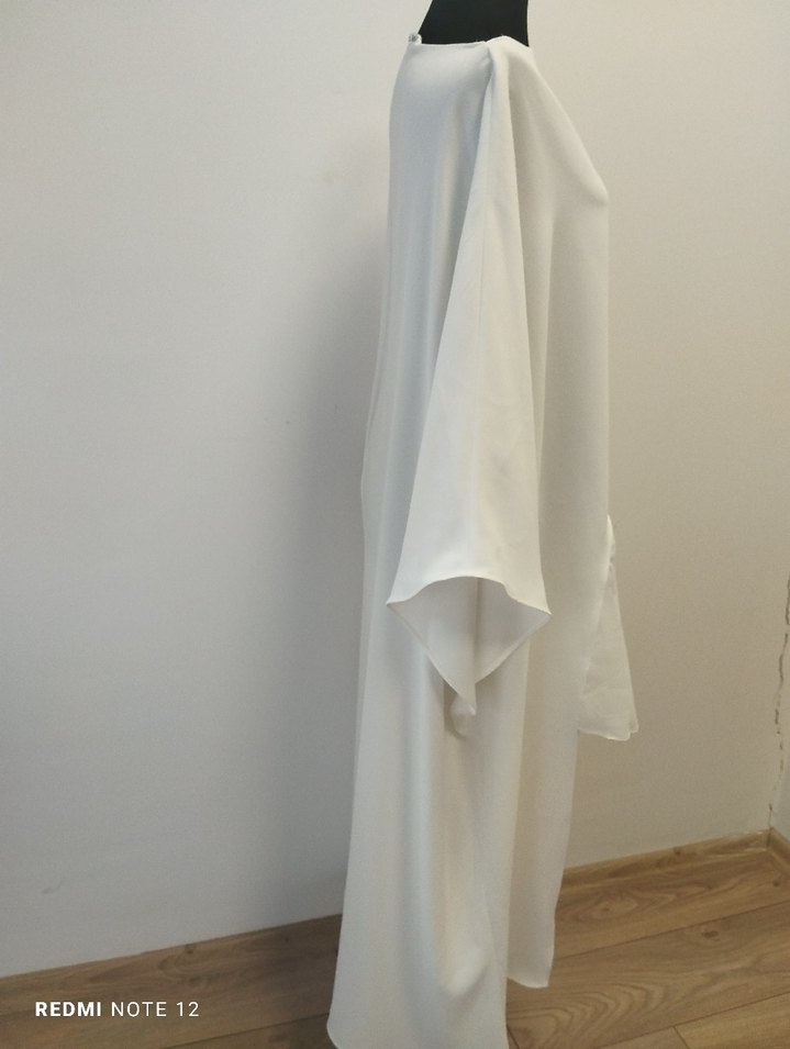 Zara Beyaz Uzun Kollu Salaş Kadın Tunik - Görsel 4