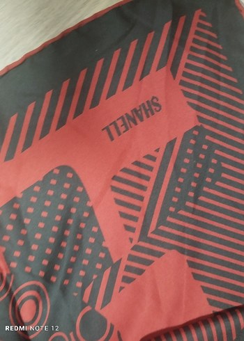 ŞHANELL MARKA Kırmızı Siyah Kadın Eşarp - Görsel 5