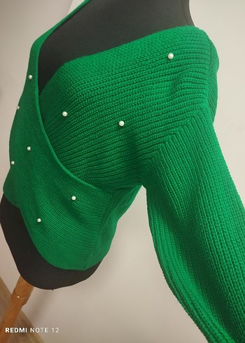 İnci Detaylı Sargılı Kazak - Görsel 6