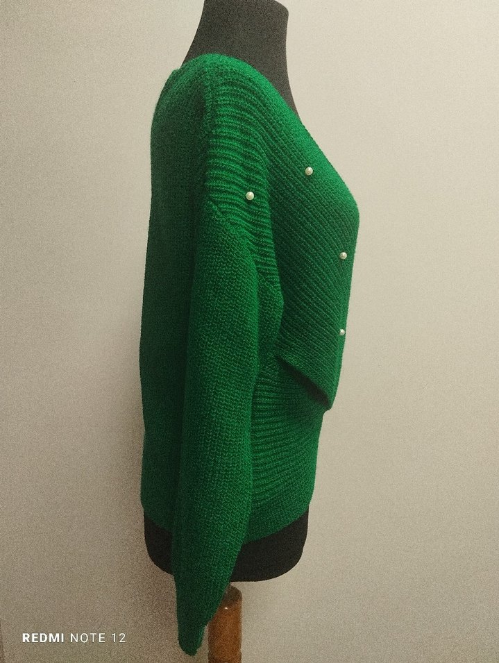 İnci Detaylı Sargılı Kazak - Görsel 4