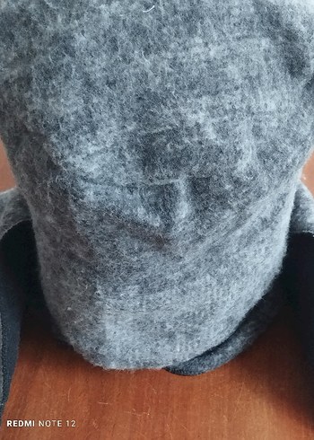 AİŞE TESETTÜR Antrasit Atkılı Bucket Şapka - Görsel 3