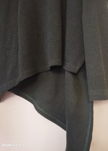 Yeşil Boğazlı Uzun Kollu Kadın Kazak - Görsel 6