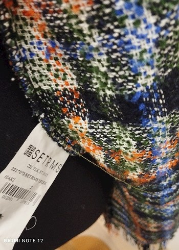 Strems Düğmeli Çok Renkli Ekoseli Kadın Ceket - Görsel 12