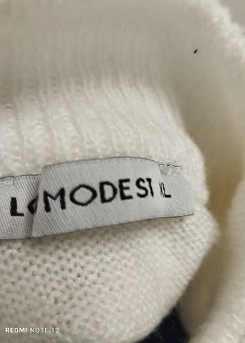 Bohem Uzun Örgü Beyaz Kadın Kazak - Görsel 9