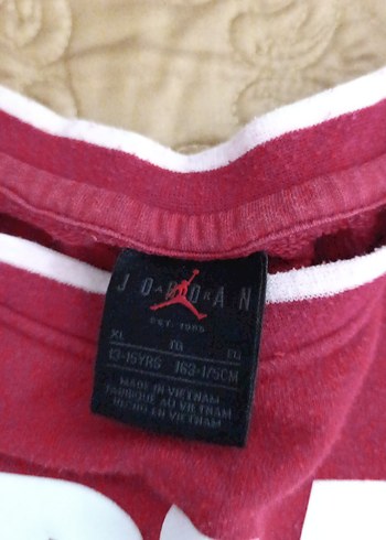 Nike Jordan 13-15 yaş Uzun Kollu Kırmızı Relaxed Sweatshirt - Görsel 2