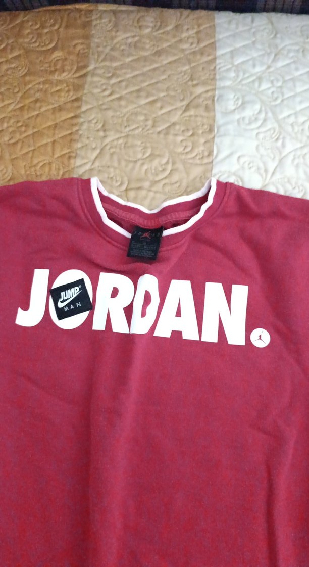 Nike Jordan 13-15 yaş Uzun Kollu Kırmızı Relaxed Sweatshirt - Görsel 3