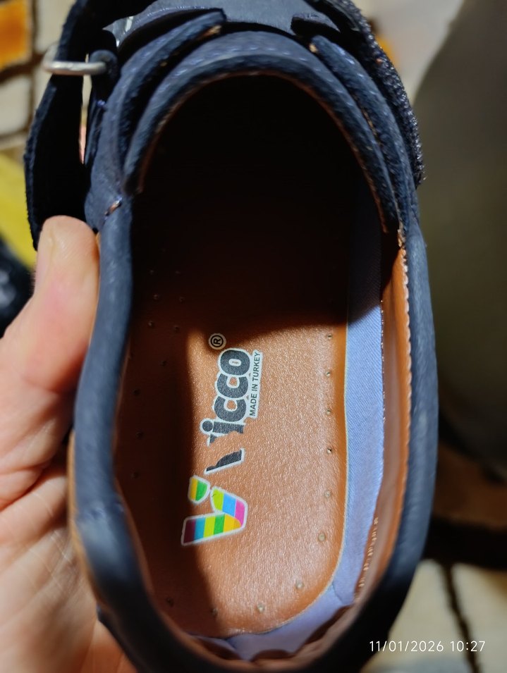 Koyu Mavi Erkek Çocuk Süet Tokalı Ayakkabı - Görsel 4