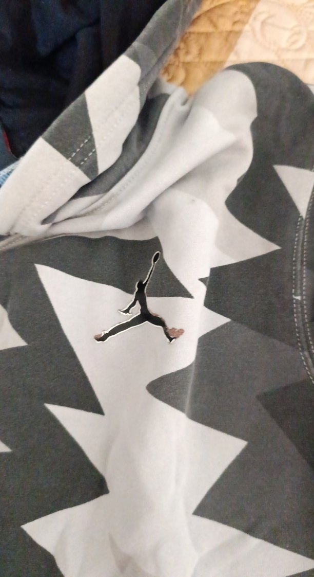 orijinal Nike Gri Desenli Erkek Sweatshirt 13-15 yaş 163-175 cm - Görsel 3