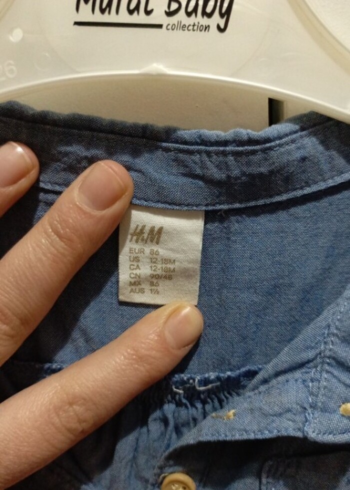 Kız bebek gömlek elbise - Görsel 2