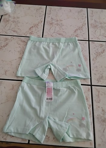 2 li Pastel Yeşil Çocuk Boxer 5 6 yaş