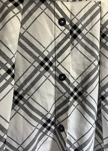 Ekoseli midi etek - Görsel 2