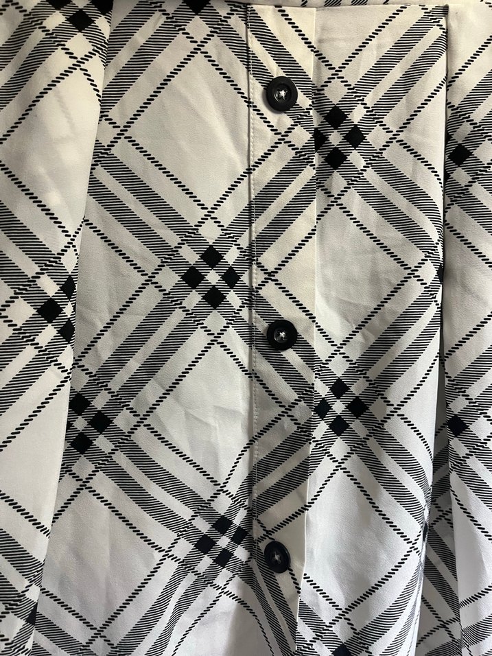 Ekoseli midi etek - Görsel 2