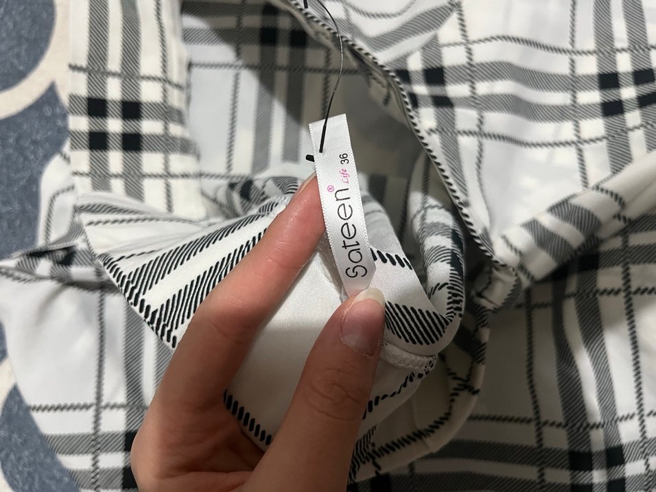 Ekoseli midi etek - Görsel 5