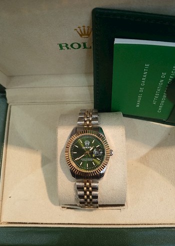 Rolex Altın Renkli Modern Klasik Erkek Kol Saati