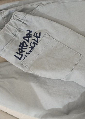 Bej Bol Kesim Keten  Pantolon - Görsel 2