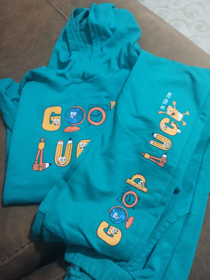 Turkuaz Baskılı Erkek Çocuk Eşofman Takımı - Görsel 2