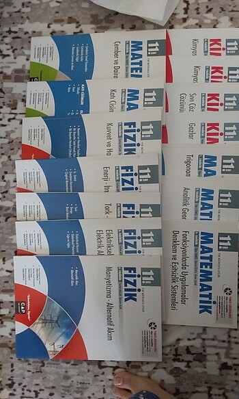  11 sınıf fizik kimya matematik seti