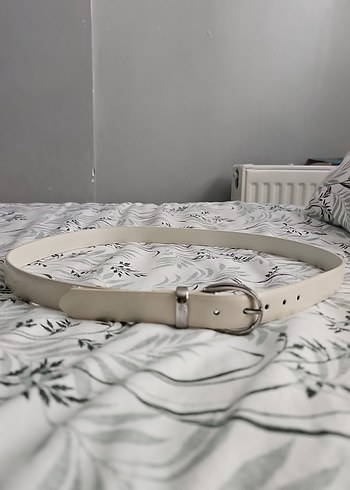 Bohem Tarzı Beyaz Deri Kadın Kemer