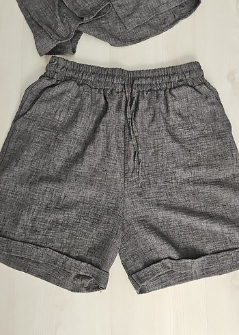 Erkek Gri Mini Düğmeli Rahat Pijama Takımı - Görsel 2