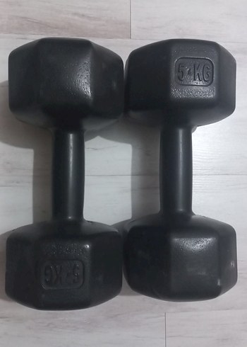 5 KG Siyah Dambıl Çift Seti