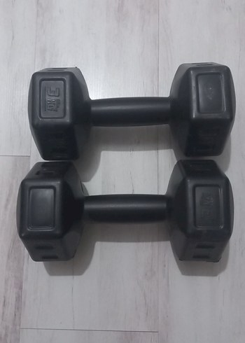 Siyah 3 kg Dambıl Çift Set