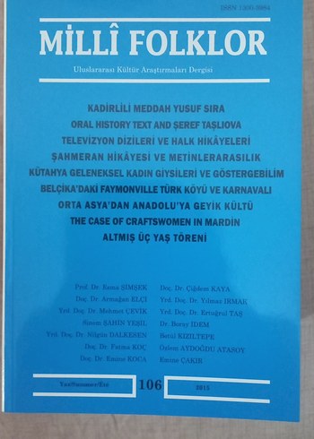 Beden Milli Folklor Dergisi
