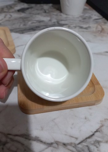 Renkli Beyaz Seramik Kupa Seti Karım da karım kocam da kocam - Görsel 5