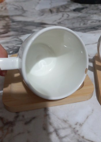 Renkli Beyaz Seramik Kupa Seti Karım da karım kocam da kocam - Görsel 2