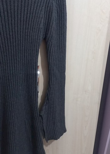 Gri Triko Kadın Elbise - Görsel 2