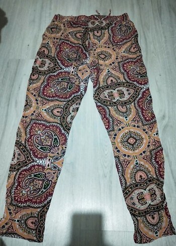 Defacto Renkli Bohem Dantel Detaylı Kadın Kumaş Pantolon