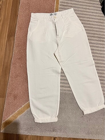 Zara beyaz jean pantolon