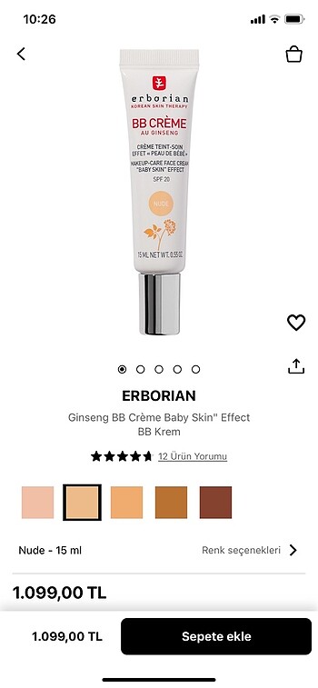 Erborian bb nude