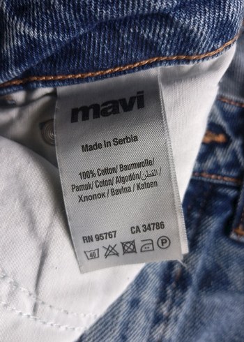 Kadın Mavi Denim Normal Boy Dar Kesim Jean - Görsel 3