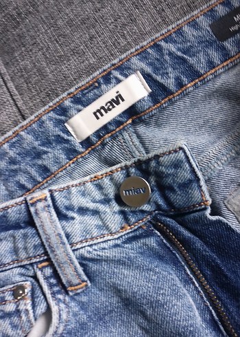 Kadın Mavi Denim Normal Boy Dar Kesim Jean - Görsel 2