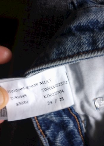 Kadın Mavi Denim Normal Boy Dar Kesim Jean - Görsel 5