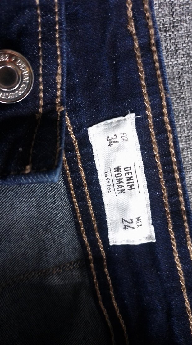 Lacivert Midi Boy Bol Kesim Kadın Kot Pantolon - Görsel 2