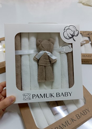 yeni doğan 7li Doğal Pamuk Havlu Mendil Seti | El Emeği - Görsel 6