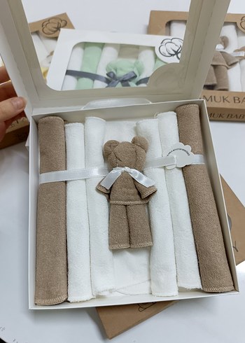 7li Doğal Pamuk Havlu Mendil Seti | El Emeği - Görsel 2
