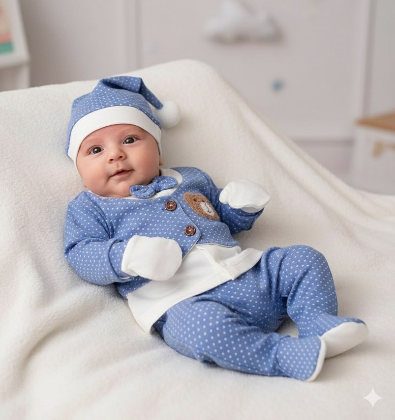 Minik Beyefendi 5'li Hastane Çıkışı Yenidoğan Seti - Görsel 2