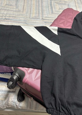 Erkek Siyah Bağcıklı Mavi Kapüşonlu Sweatshirt - Görsel 4