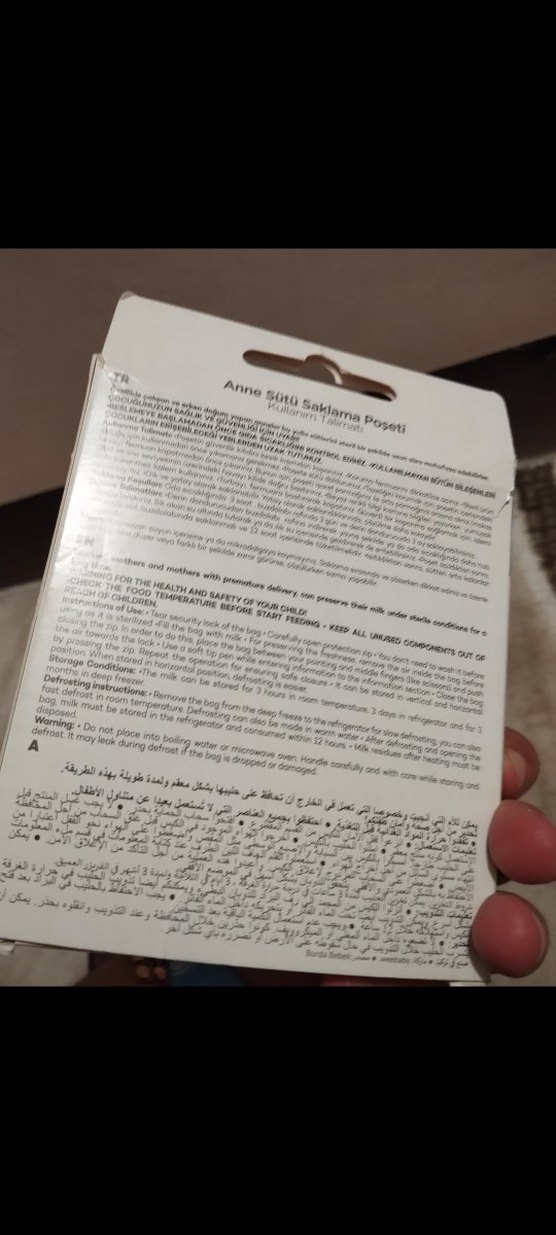 Wee Baby Anne Sütü Saklama Poşeti 25'li 200ml - Görsel 2