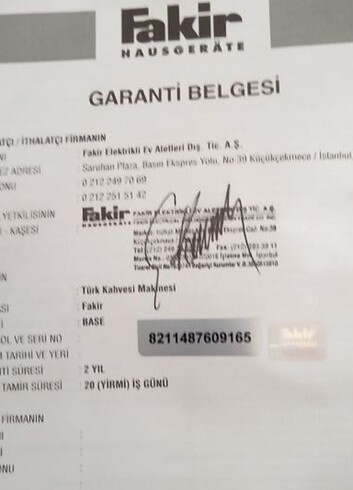  Beden Renk Fakir base kahve makinesi 