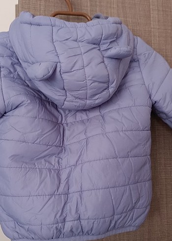 Kız Çocuk Lila / Mor  Fermuarlı  Mont - Görsel 3