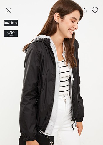 Kadın kapüşonlu yağmurluk - Görsel 3