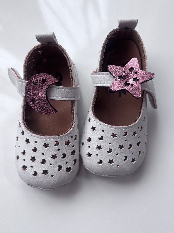 Kız Bebek Beyaz İlk Adım Ayakkabısı - Görsel 4