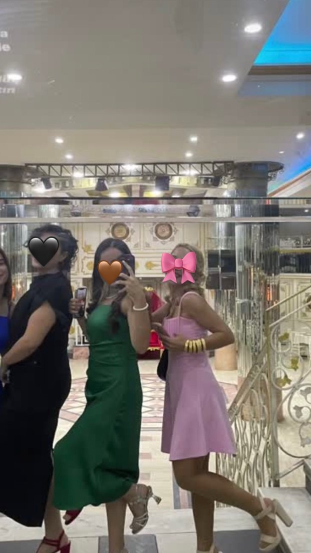 Pembe Payetli Etnik Desenli Kadın Elbise - Görsel 2