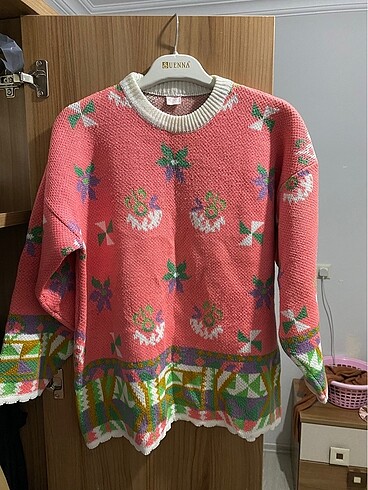 Pembe vintage kazak
